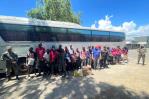 Apresan 23 haitianos ilegales que eran transportados en un autobús en la frontera