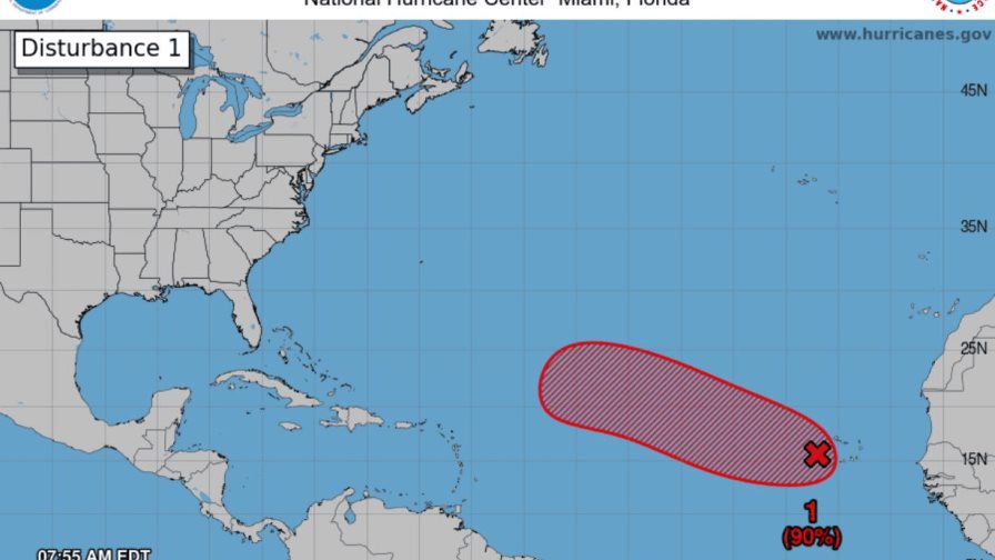 Sistema con 90 % de probabilidad de convertirse en ciclón tropical en el Atlántico