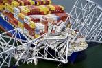 Hallan cable eléctrico suelto en el barco que causó el colapso del puente de Baltimore Hallan cable eléctrico suelto en el barco que causó el colapso del puente de Baltimore