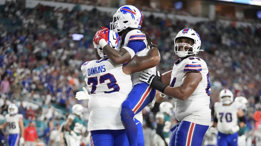 Cook anota 3 touchdowns y lleva a Bills a paliza sobre Dolphins