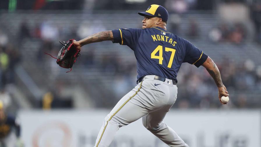 El dominicano Frankie Montás lanza 6 innings en blanco, poncha a 8 y Cerveceros vencen a Gigantes