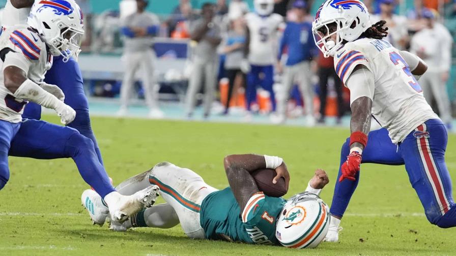 Tagovailoa sufre conmoción cerebral y abandona partido Dolphins-Bills