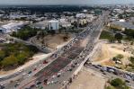 Este lunes habilitarán los 14 carriles del kilómetro 9 de la autopista Duarte, según Obras Públicas
