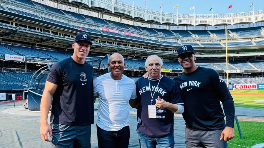 Aaron Judge y Juan Soto reciben en Yankee Stadium al doctor Ramón Tallaj