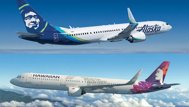 La aerolínea estadounidense Alaska Airlines completa la adquisición de Hawaiian Airlines