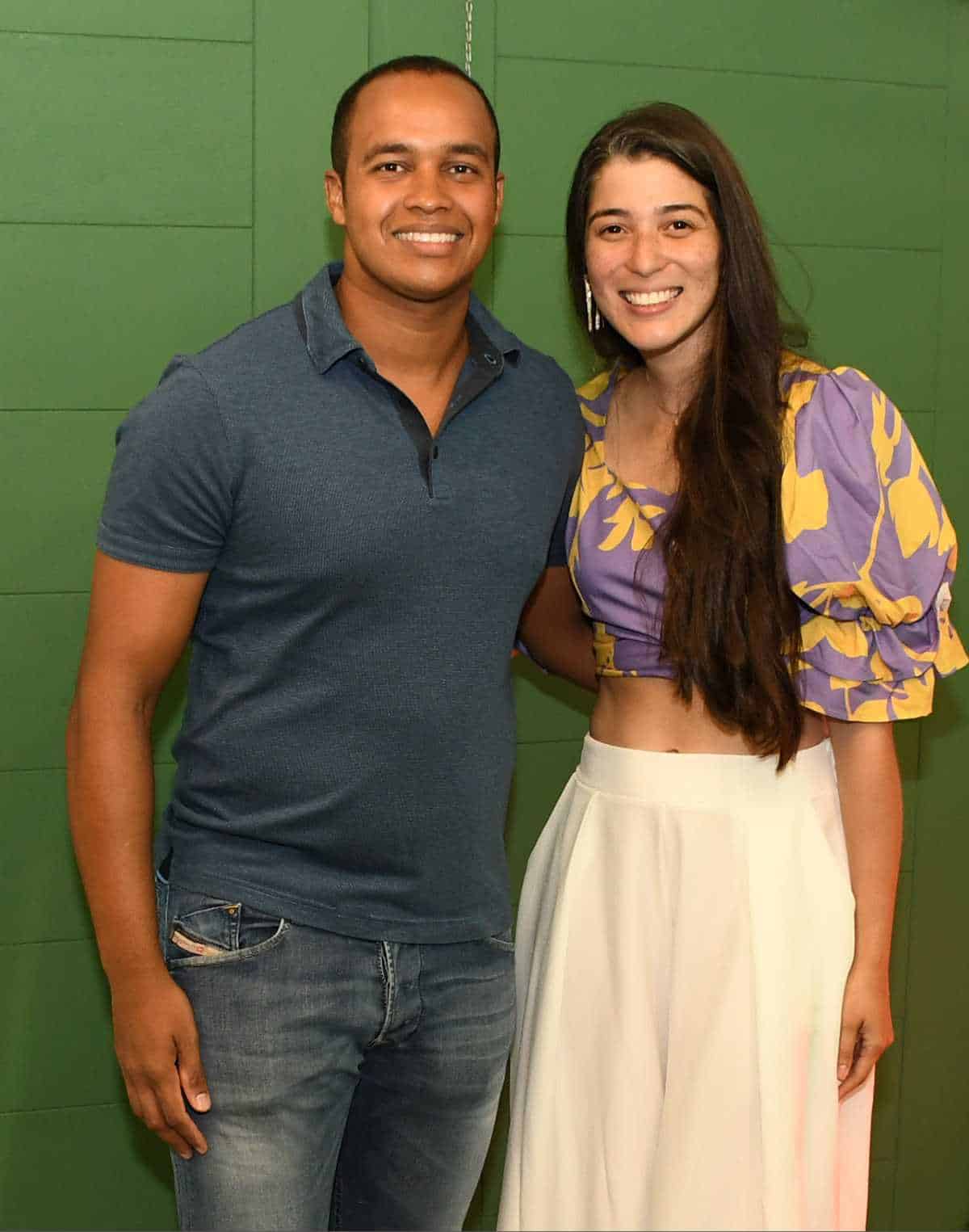 Carlos De la Cruz y Gabriela Santana.