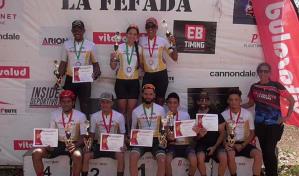 Liranzo, Garc&iacute;a, Mu&ntilde;oz, Vargas y S&aacute;nchez se coronan campeones MTB "La Fefada"