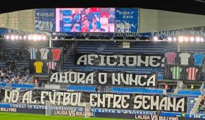 Alavés supera 2-1 a Sevilla, en medio de protestas contra partidos en día viernes