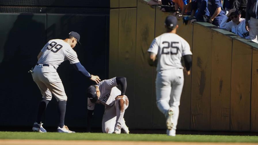 Juan Soto es retirado de la alineación luego de lastimarse la  pierna izquierda