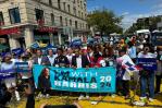 Comunidad dominicana de Nueva York manifiesta apoyo a Kamala Harris