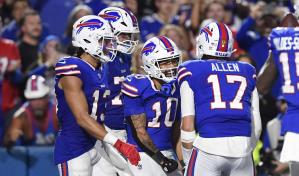 Josh Allen lanza 4 pases de TD y los Bills arrollan a los decepcionantes Jaguars Josh Allen lanza 4 pases de TD y los Bills arrollan a los decepcionantes Jaguars