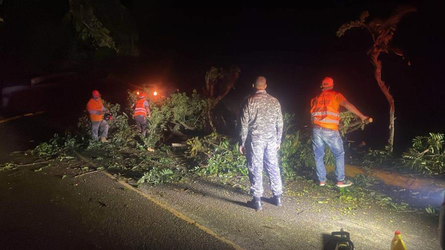 Ventarrón causa daños en localidades de Santiago