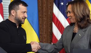 Harris se reúne con Zelenskyy y arremete contra propuestas de que Ucrania ceda territorio a Rusia