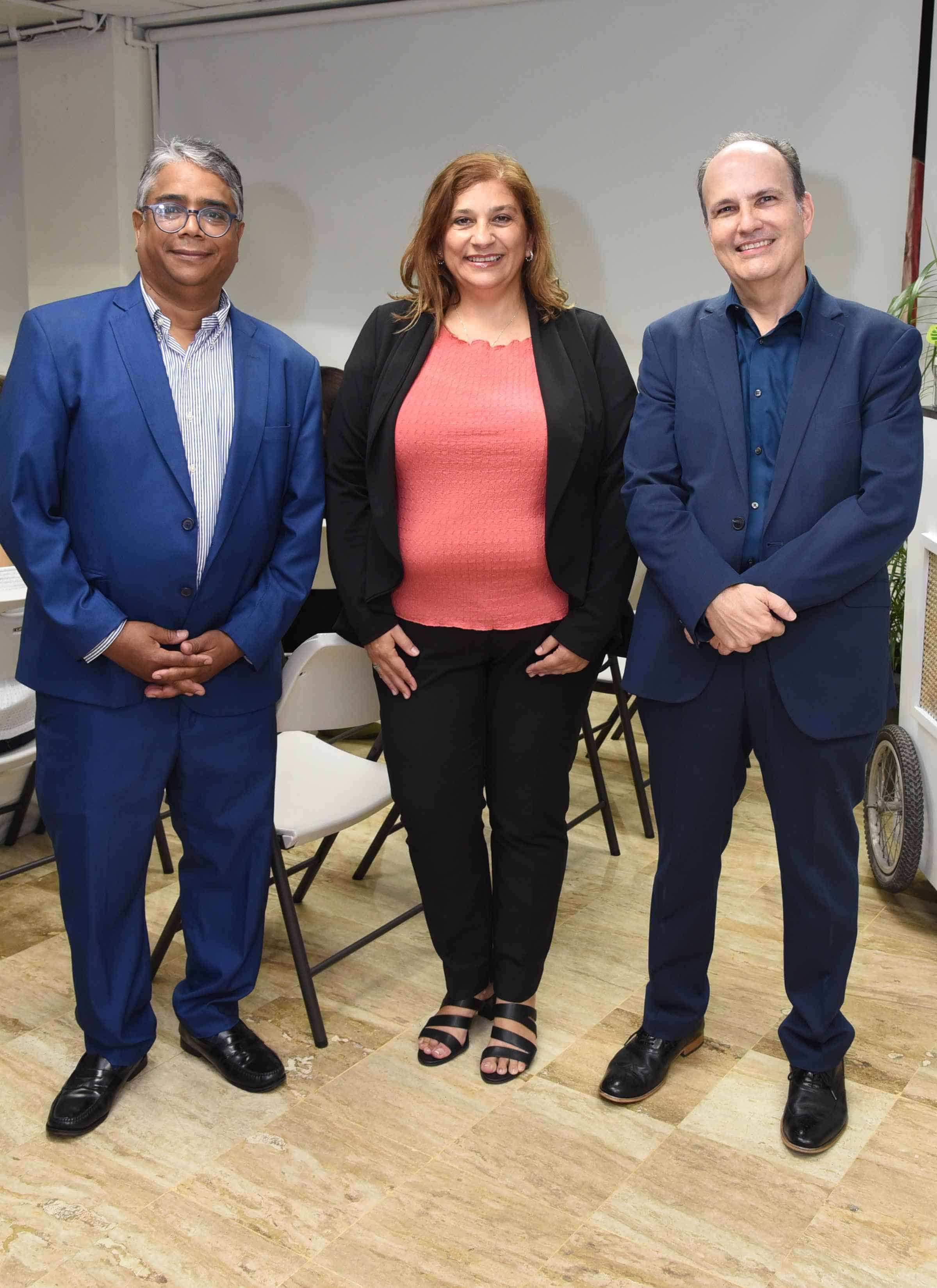 Leandro Feliz, Mayjo Gutiérrez y Jorge Gil.