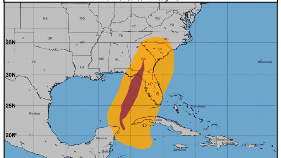 Helene se debilita a tormenta tropical a su paso por Georgia