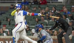 Marcell Ozuna tendr&iacute;a que irse de 9-9 este lunes para ganar el t&iacute;tulo de bateo