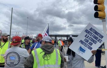 Los estibadores mantienen paralizado puerto de Nueva York y Nueva Jersey, tercero de EEUU