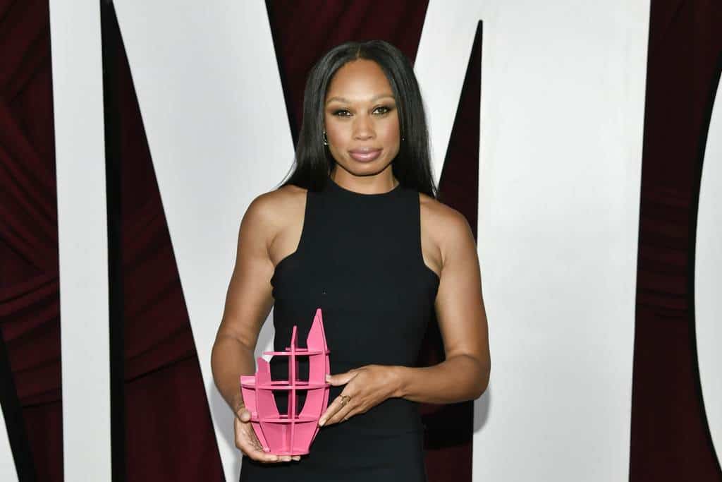 Allyson Felix asiste a los premios Glamour Women of the Year en The Times Square Edition el martes 8 de octubre de 2024 en Nueva York.