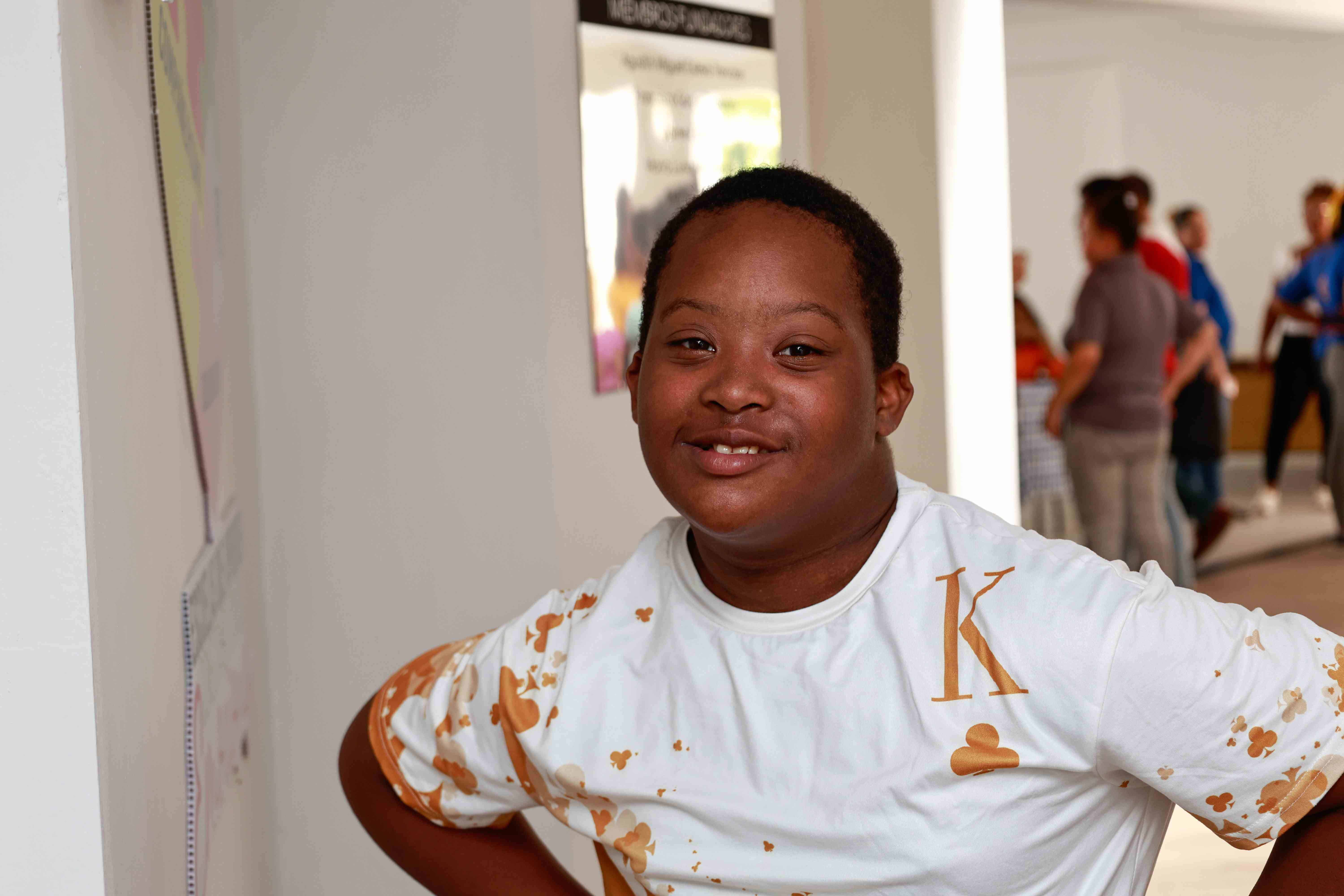 Ariel Peguero es uno de los más de 150 alumnos que hay en el centro. <br>