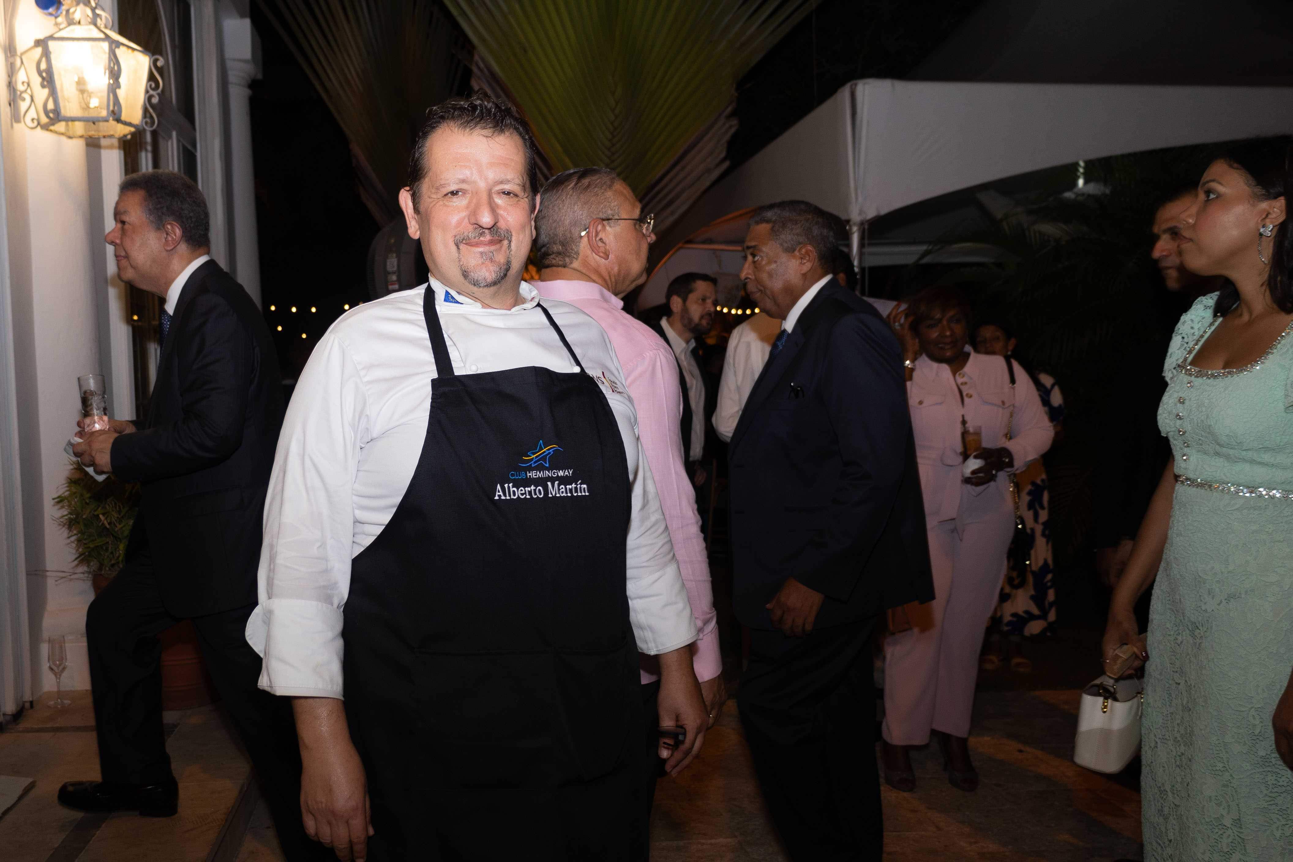 El chef Alberto Martín fue uno de quienes se encargó del menú.
