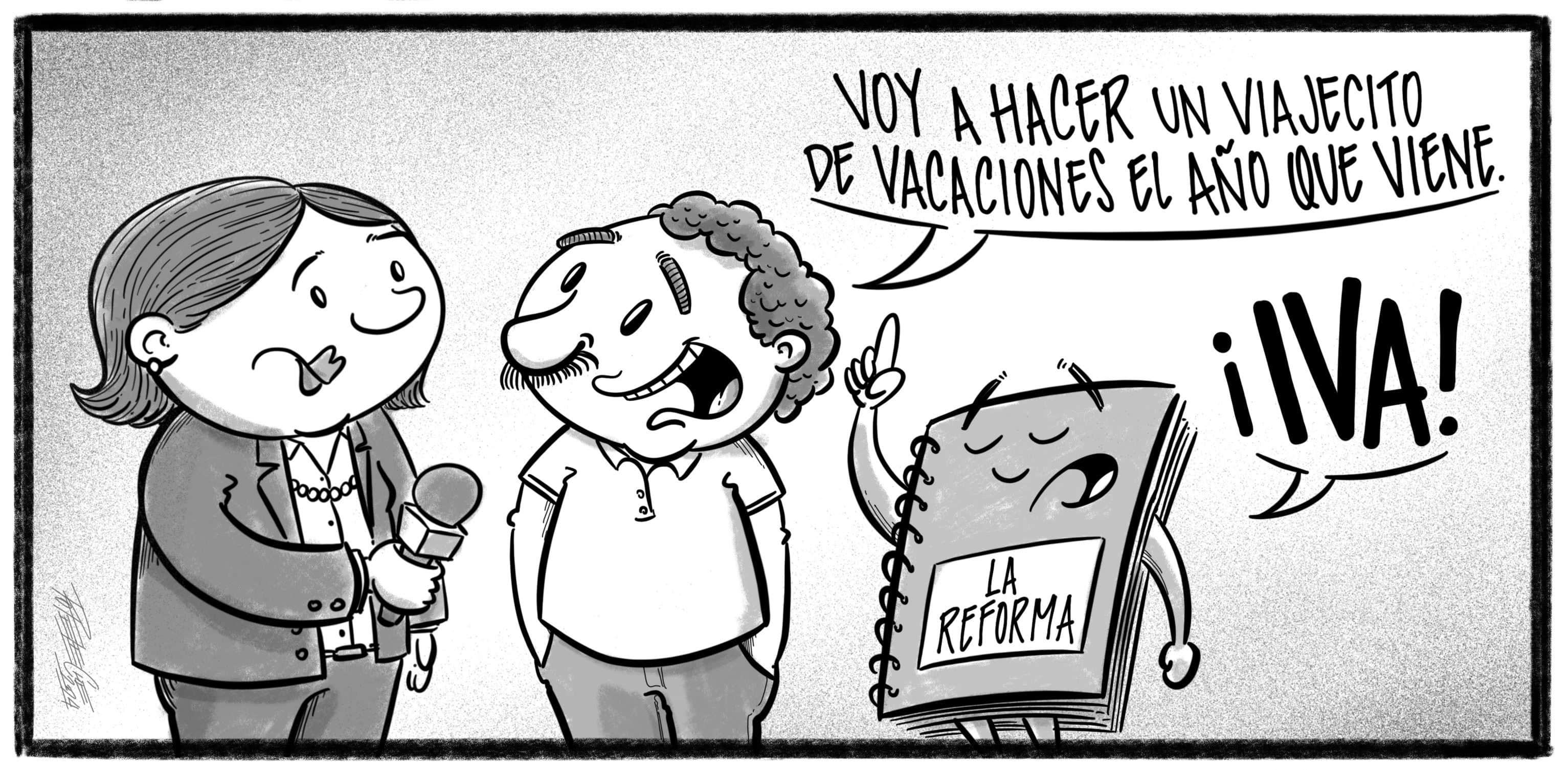 Caricatura de Noticiero Poteleche 12 octubre 2024