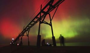 El cielo nocturno de Estados Unidos se ilumina con las auroras boreales