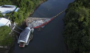 Wanda, la m&aacute;quina que evita que toneladas de basura lleguen al mar en Panam&aacute;