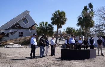 Biden anuncia ayuda de 612 millones de dólares para Florida por fenómenos naturales