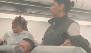 VIRAL| Pasajera incómoda pide que la dejen bajar del avión para buscar su celular