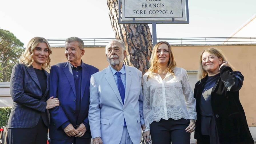 Inauguración de la calle Francis Ford Coppola en Cinecittà