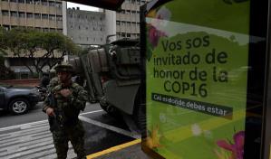 Colombia refuerza seguridad de la COP16 ante amenazas de la guerrilla