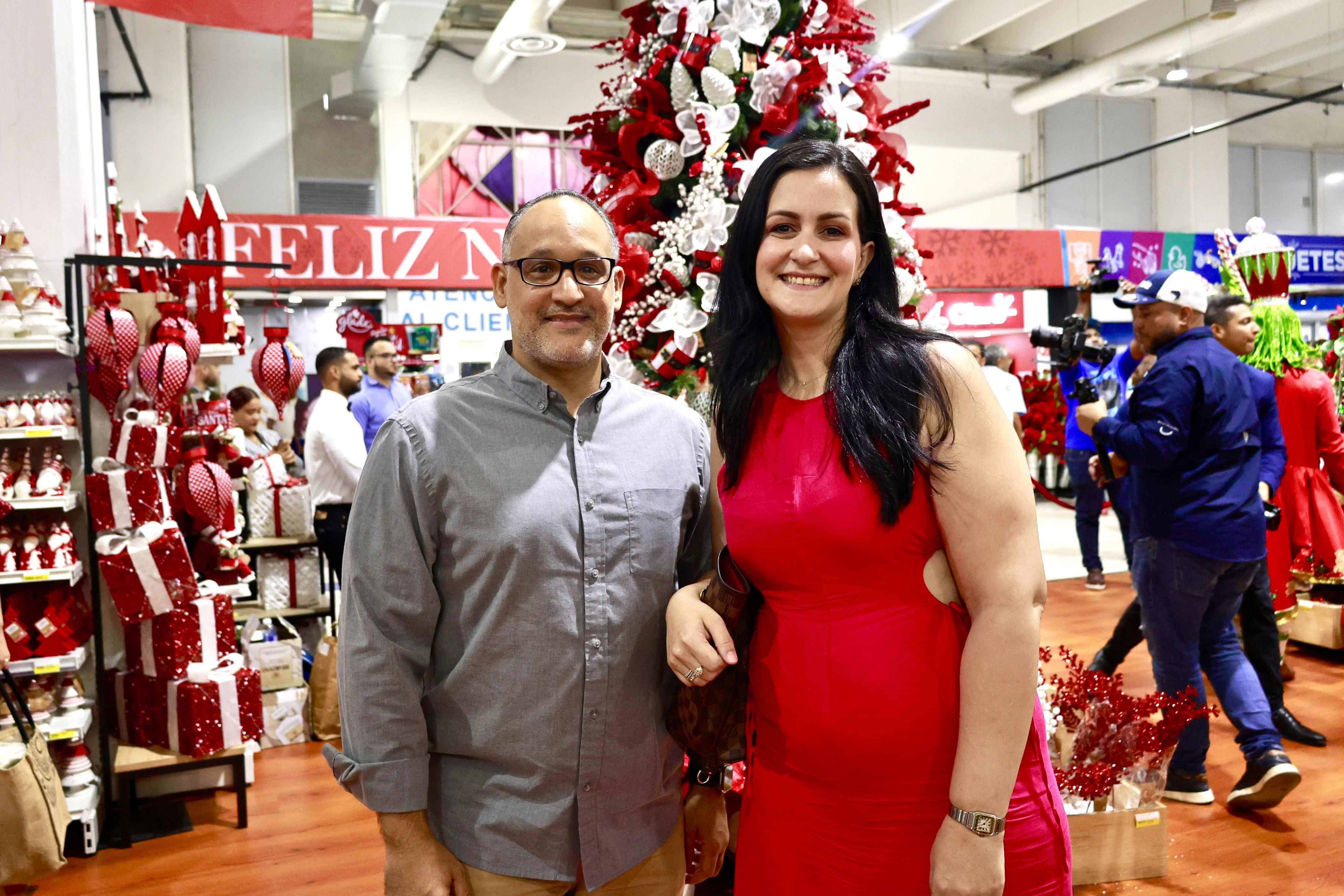 Hipólito Delgado y Cristina Báez.