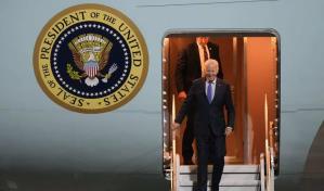Biden aterriza en Alemania para reunirse a cuatro bandas con Scholz, Macron y Starmer