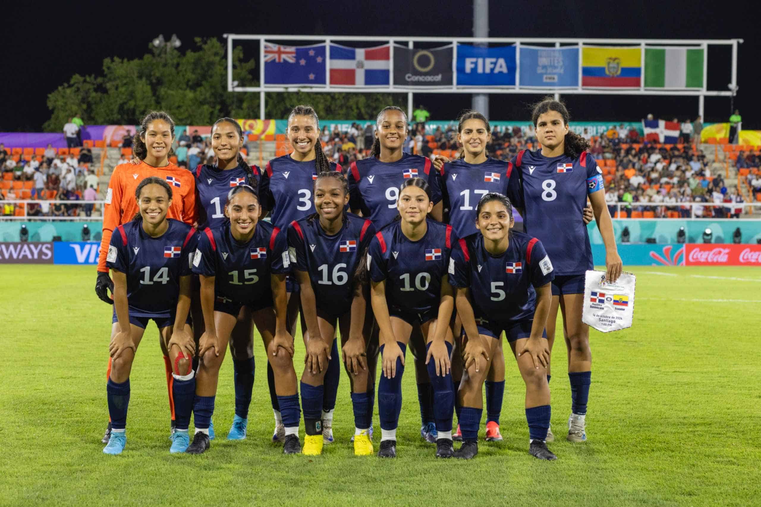 Las once dominicanas del Mundial Femenino Sub-17.