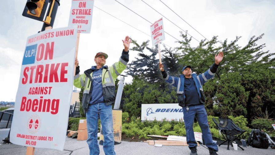 Boeing y trabajadores alcanzan acuerdo de principio para terminar huelga