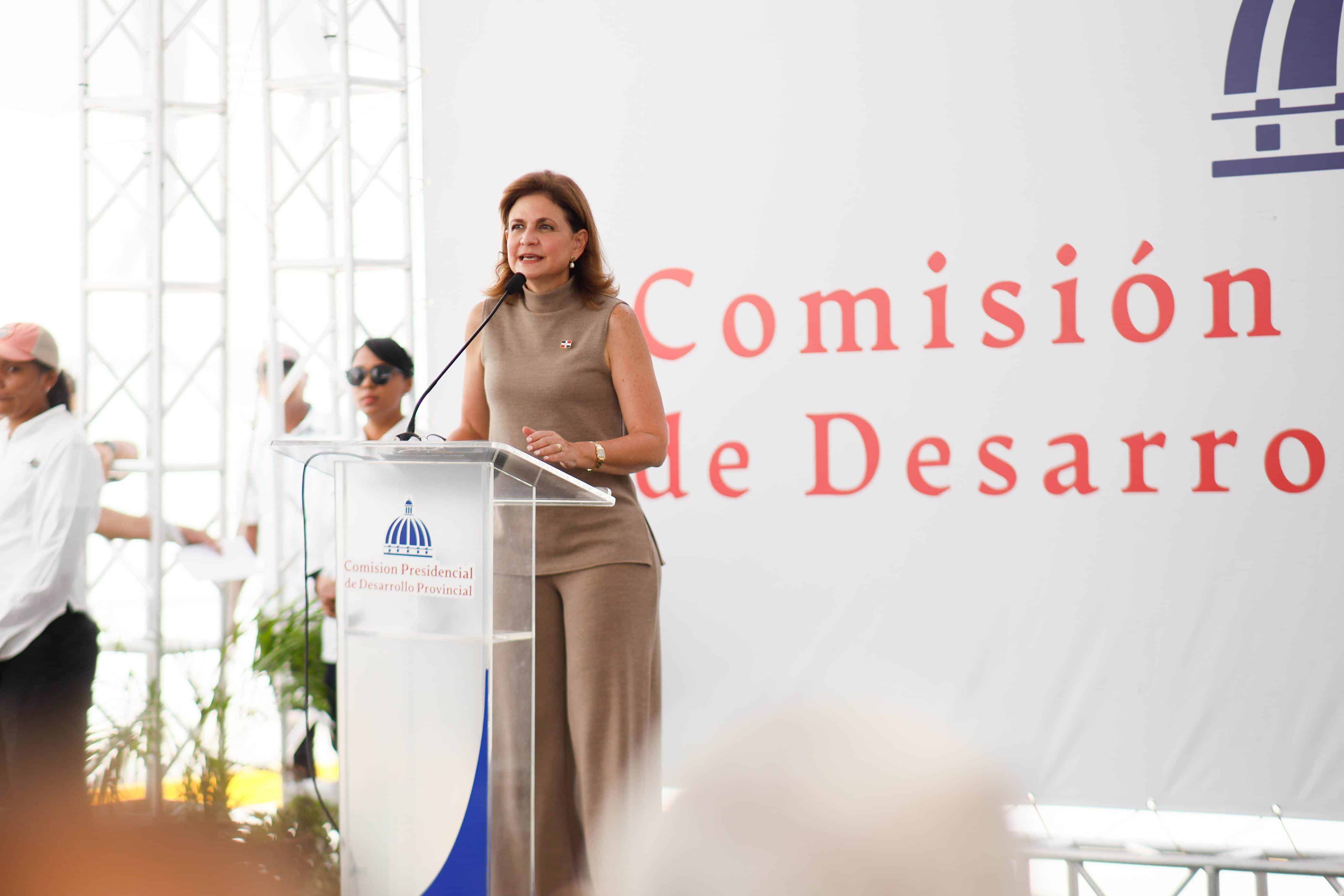 La vicepresidenta Raquel Peña.