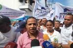 Choferes del concho en Santiago protestan para que se les incluya en el nuevo modelo de transporte