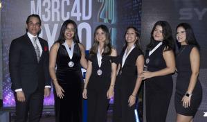 Estudiantes UNIBE celebran el lanzamiento del Congreso Internacional Mercadexpo