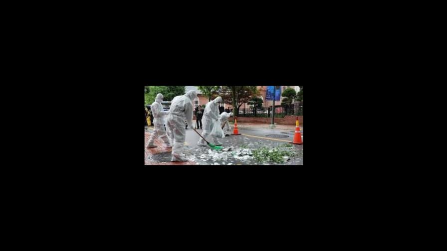 Globo norcoreano con basura cae en el complejo presidencial de Corea del Sur