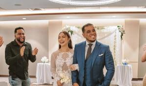 Salen a la luz las fotos inéditas de la boda civil de La Materialista y Eury Matos