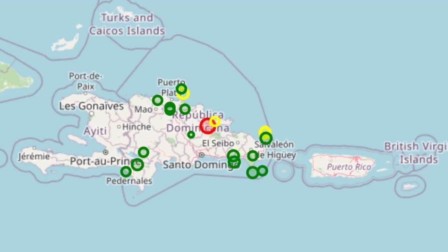 Temblor de 3.8 se registró próximo a Arenoso, en la provincia Duarte