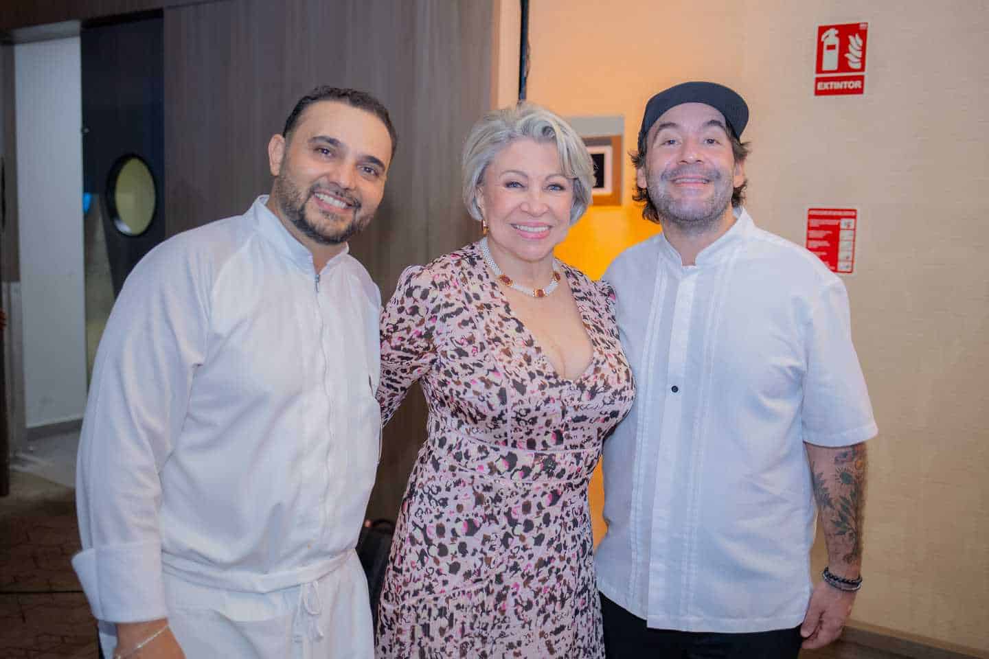 Chef Saverio Stassi, Violeta Mazara y Chef Mario Castrellón.