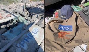 Líbano denuncia un crimen de guerra tras la muerte de tres periodistas en un bombardeo