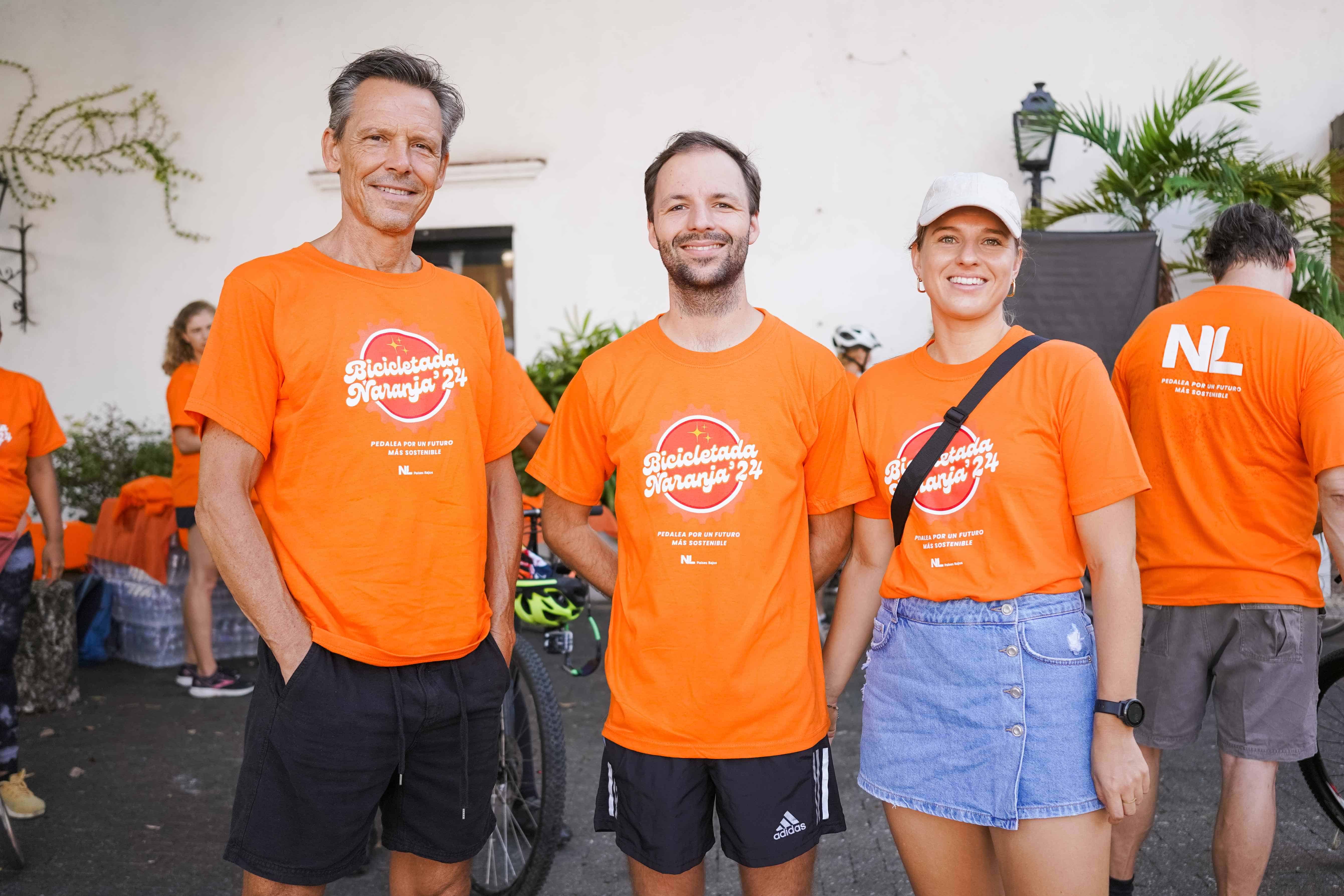 S.E Frank Keurhorst, Embajador del Reino de los Paises Bajos, Jelle Wolbrink y Anouk Truin-min.