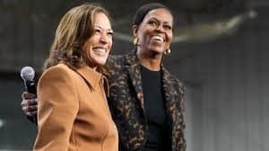 "Tomen nuestras vidas en serio", pide Michelle Obama en mitin por Kamala Harris en Michigan
