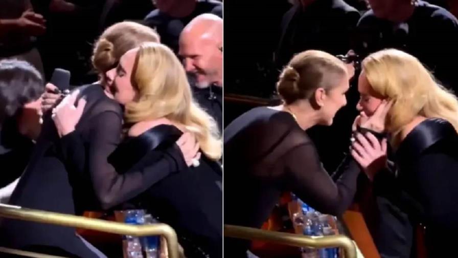 La emocionante reacción de Adele al ver a Céline Dion entre el público en un concierto en Las Vegas