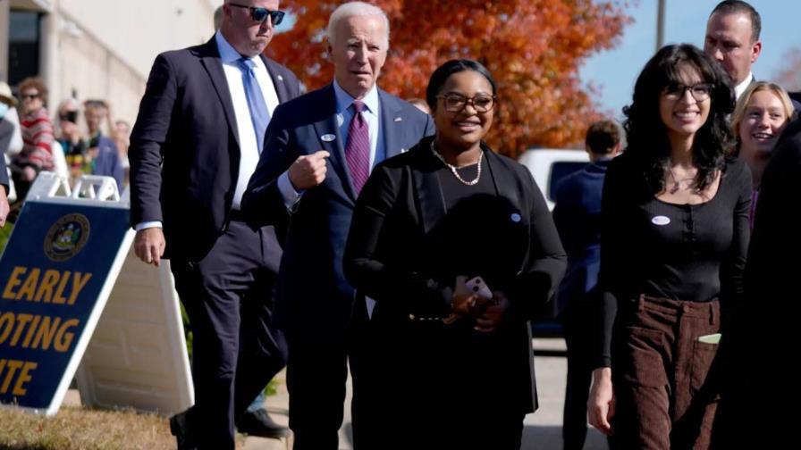 Biden acude a votar anticipadamente en Delaware