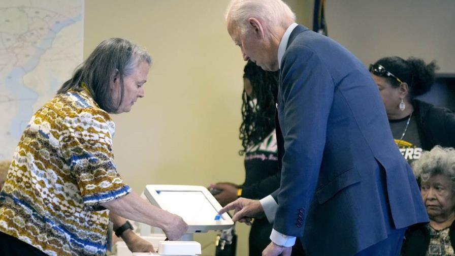 Biden votó en las elecciones presidenciales de EEUU