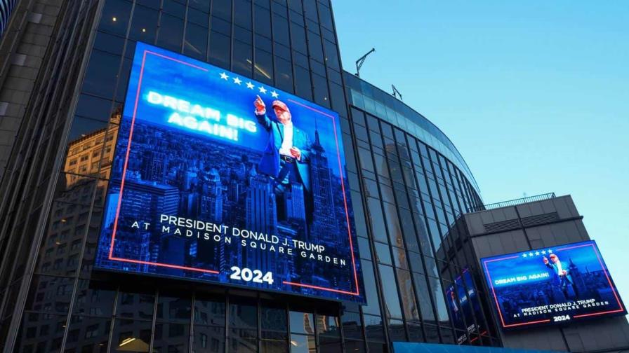 Los 20,000 asientos del icónico Madison Square Garden se convierten en territorio Trump