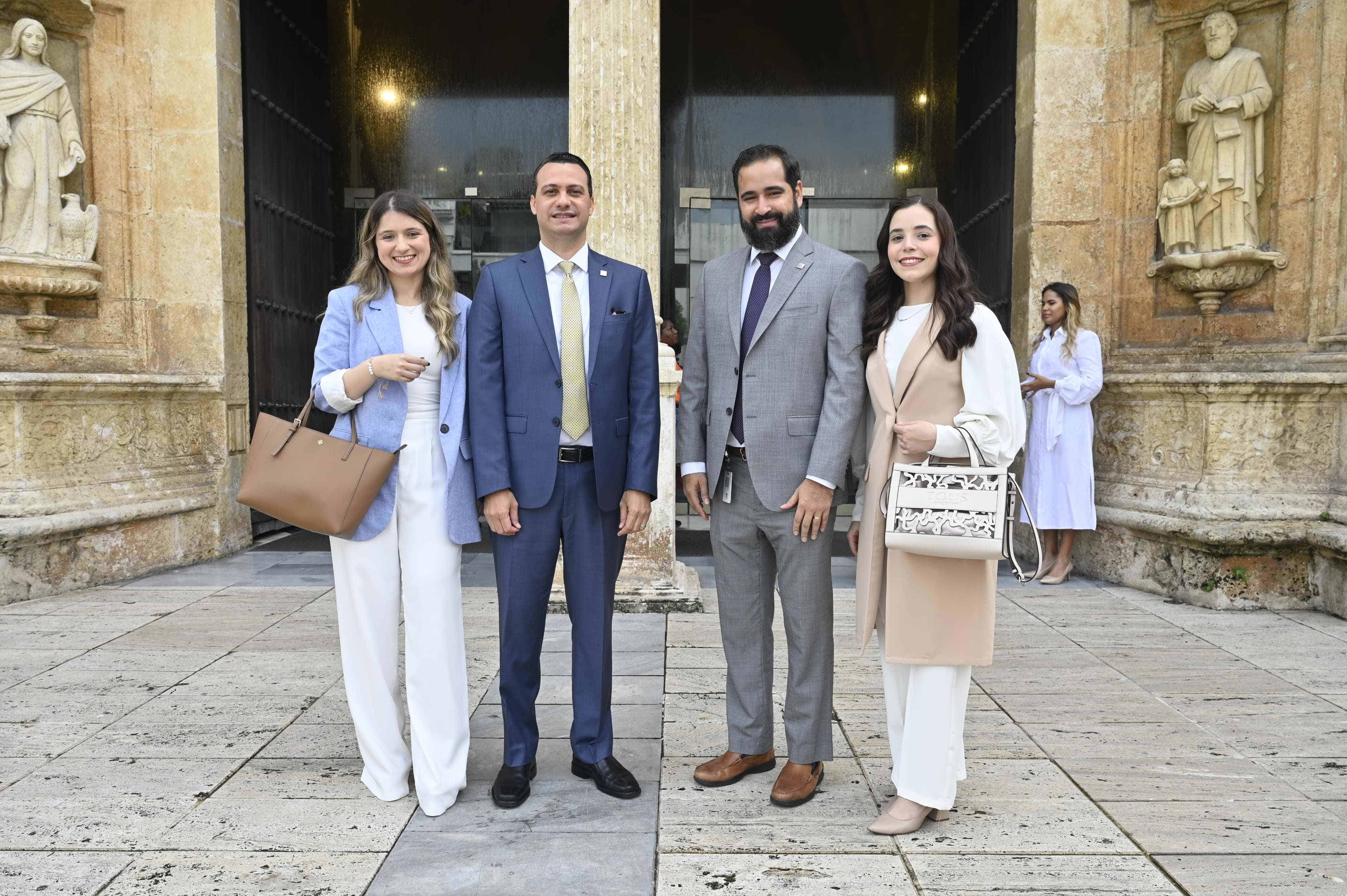 Nicole Santos, Vladimir González, Omaly Jáquez y Sandra Tejeda